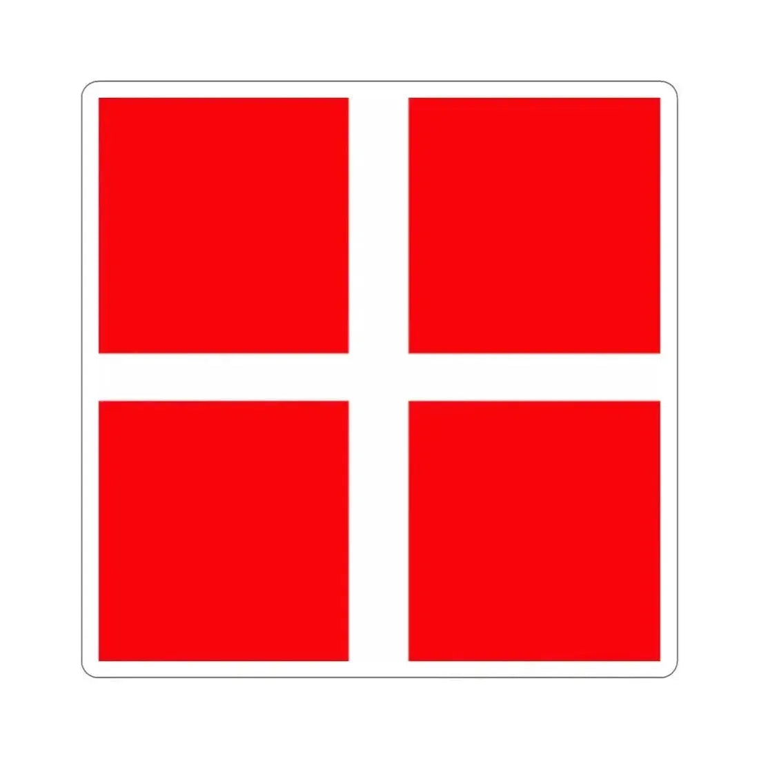 Flag of Mendrisio Switzerland STICKER Vinyl Die-Cut Decal 2 Inch - The Sticker Space