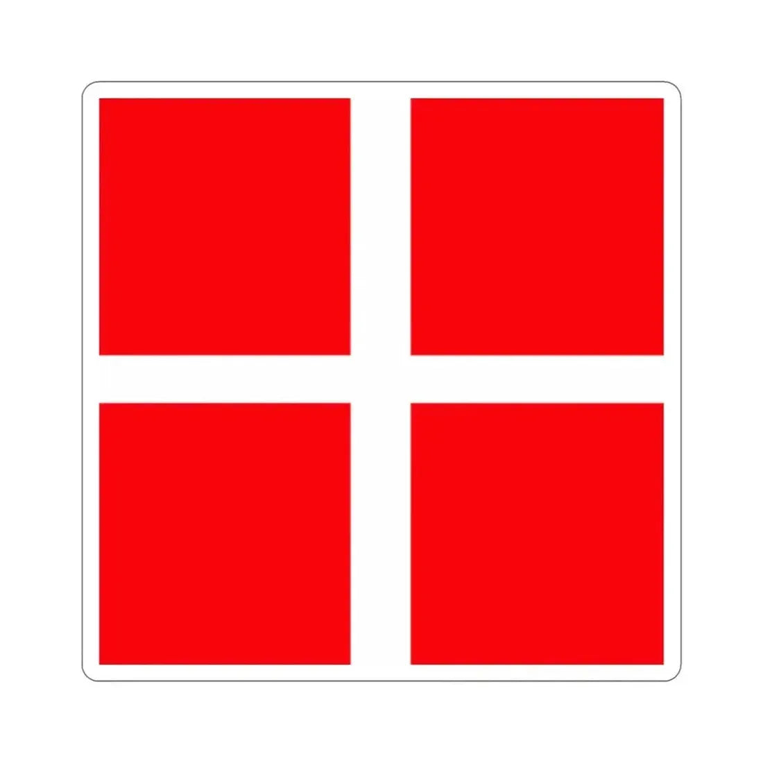 Flag of Mendrisio Switzerland STICKER Vinyl Die-Cut Decal 2 Inch - The Sticker Space