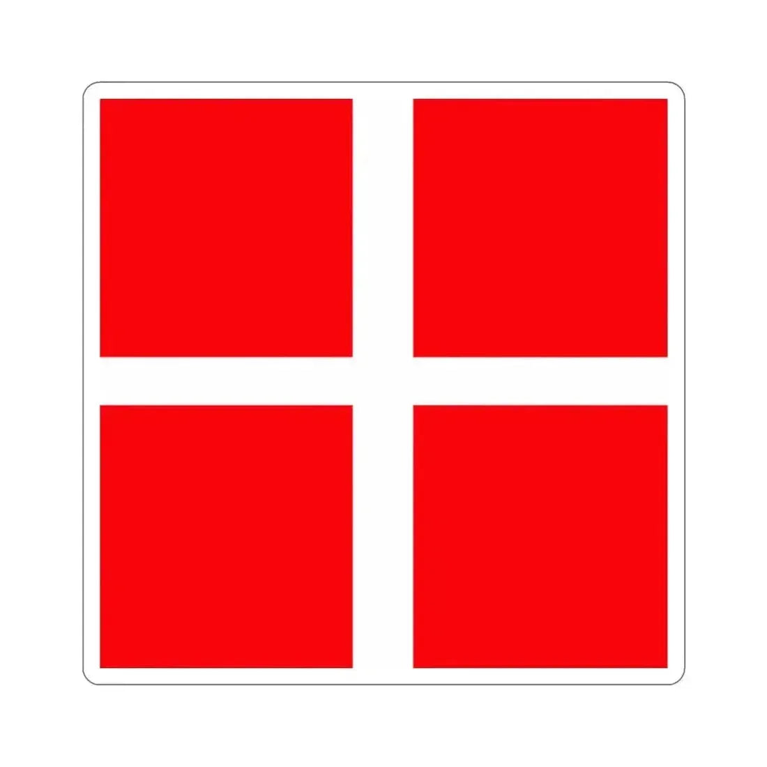 Flag of Mendrisio Switzerland STICKER Vinyl Die-Cut Decal 3 Inch - The Sticker Space