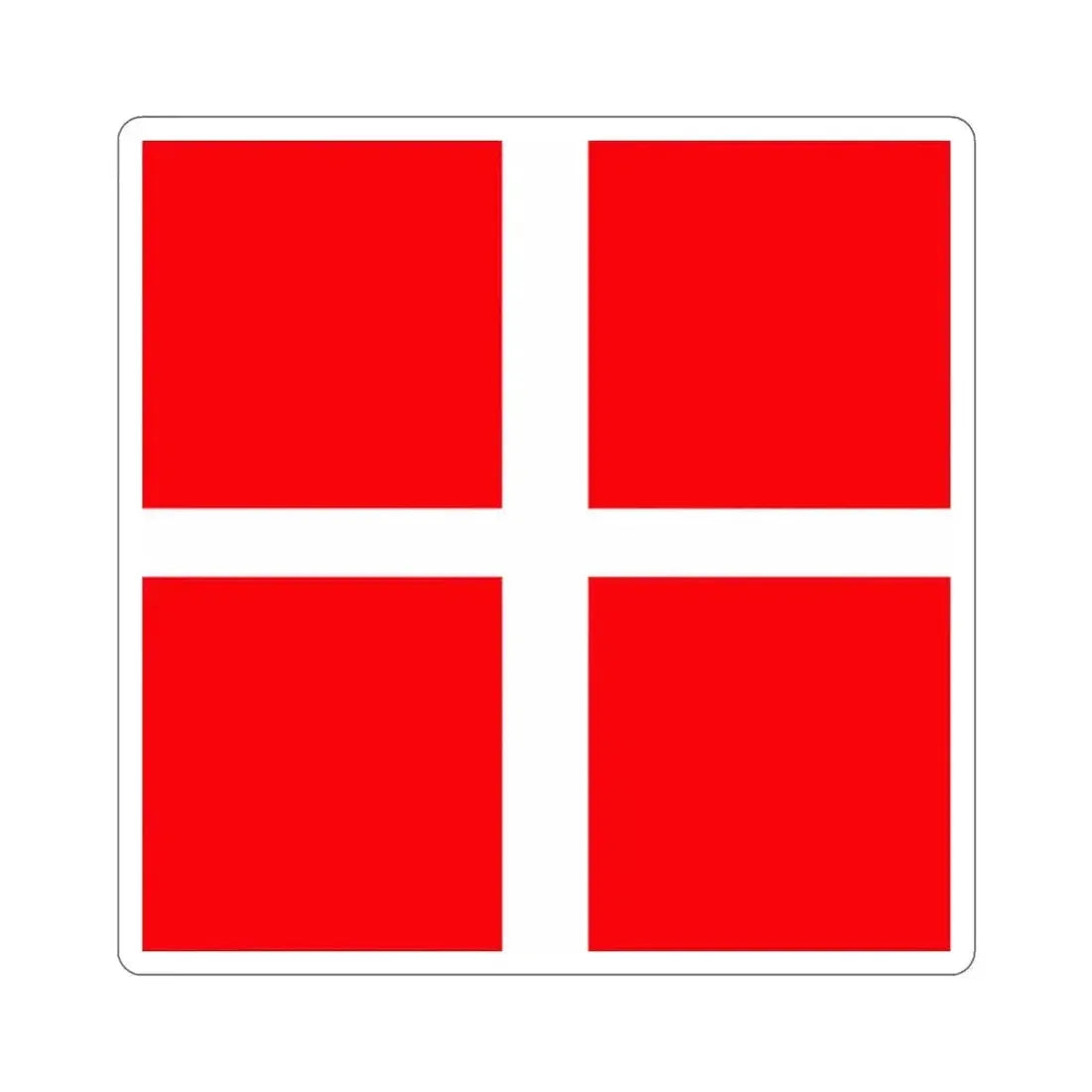 Flag of Mendrisio Switzerland STICKER Vinyl Die-Cut Decal 3 Inch - The Sticker Space