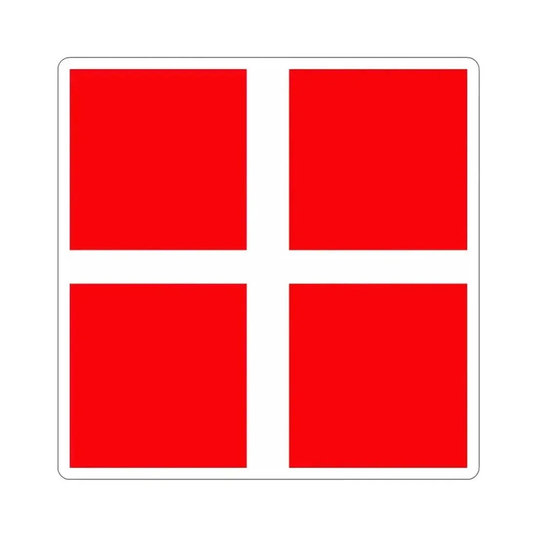 Flag of Mendrisio Switzerland STICKER Vinyl Die-Cut Decal 4 Inch - The Sticker Space