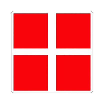 Flag of Mendrisio Switzerland STICKER Vinyl Die-Cut Decal 4 Inch - The Sticker Space