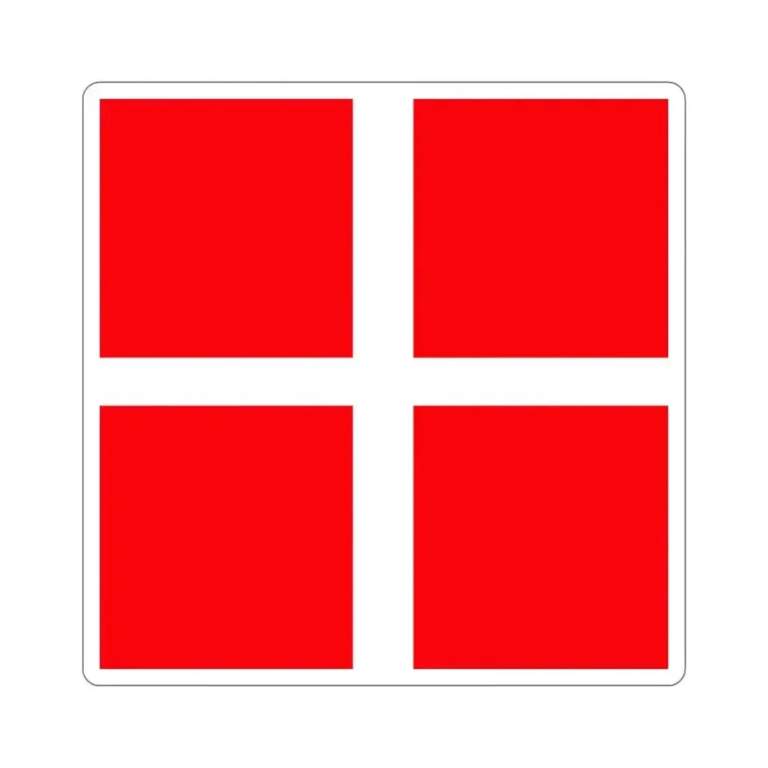 Flag of Mendrisio Switzerland STICKER Vinyl Die-Cut Decal 4 Inch - The Sticker Space