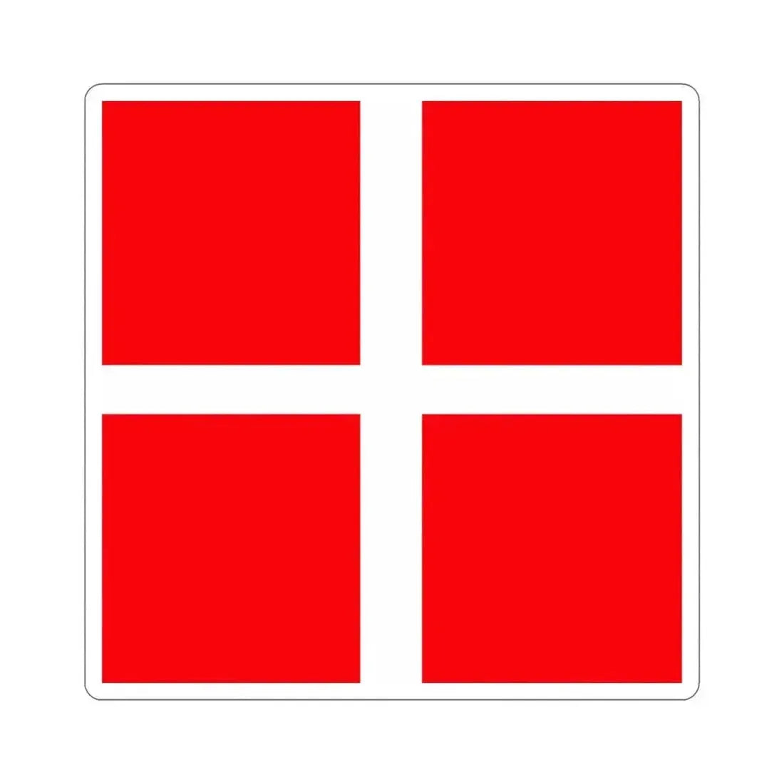 Flag of Mendrisio Switzerland STICKER Vinyl Die-Cut Decal 5 Inch - The Sticker Space