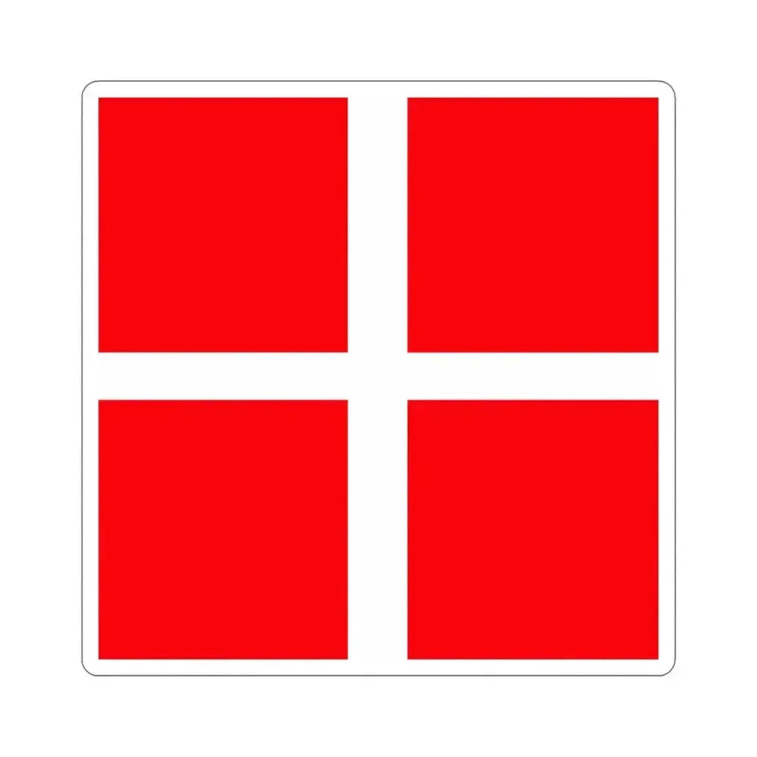 Flag of Mendrisio Switzerland STICKER Vinyl Die-Cut Decal 5 Inch - The Sticker Space