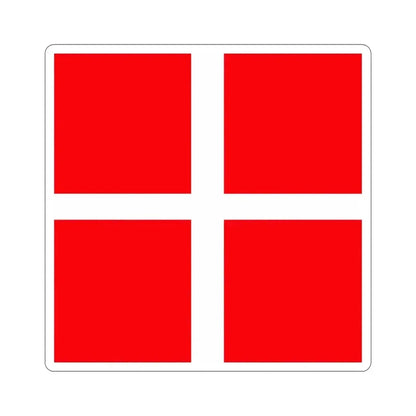 Flag of Mendrisio Switzerland STICKER Vinyl Die-Cut Decal 5 Inch - The Sticker Space