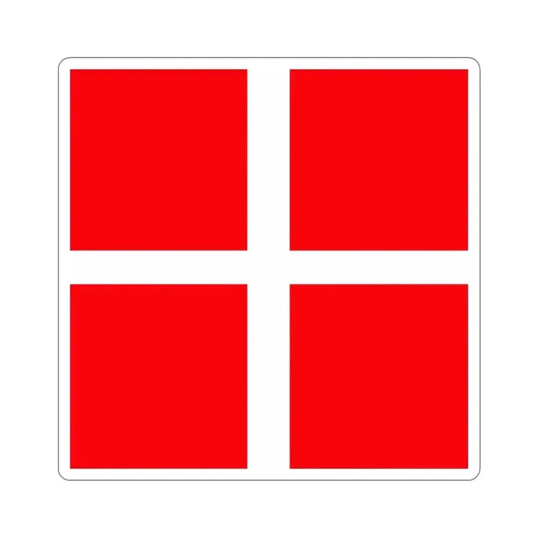 Flag of Mendrisio Switzerland STICKER Vinyl Die-Cut Decal 6 Inch - The Sticker Space