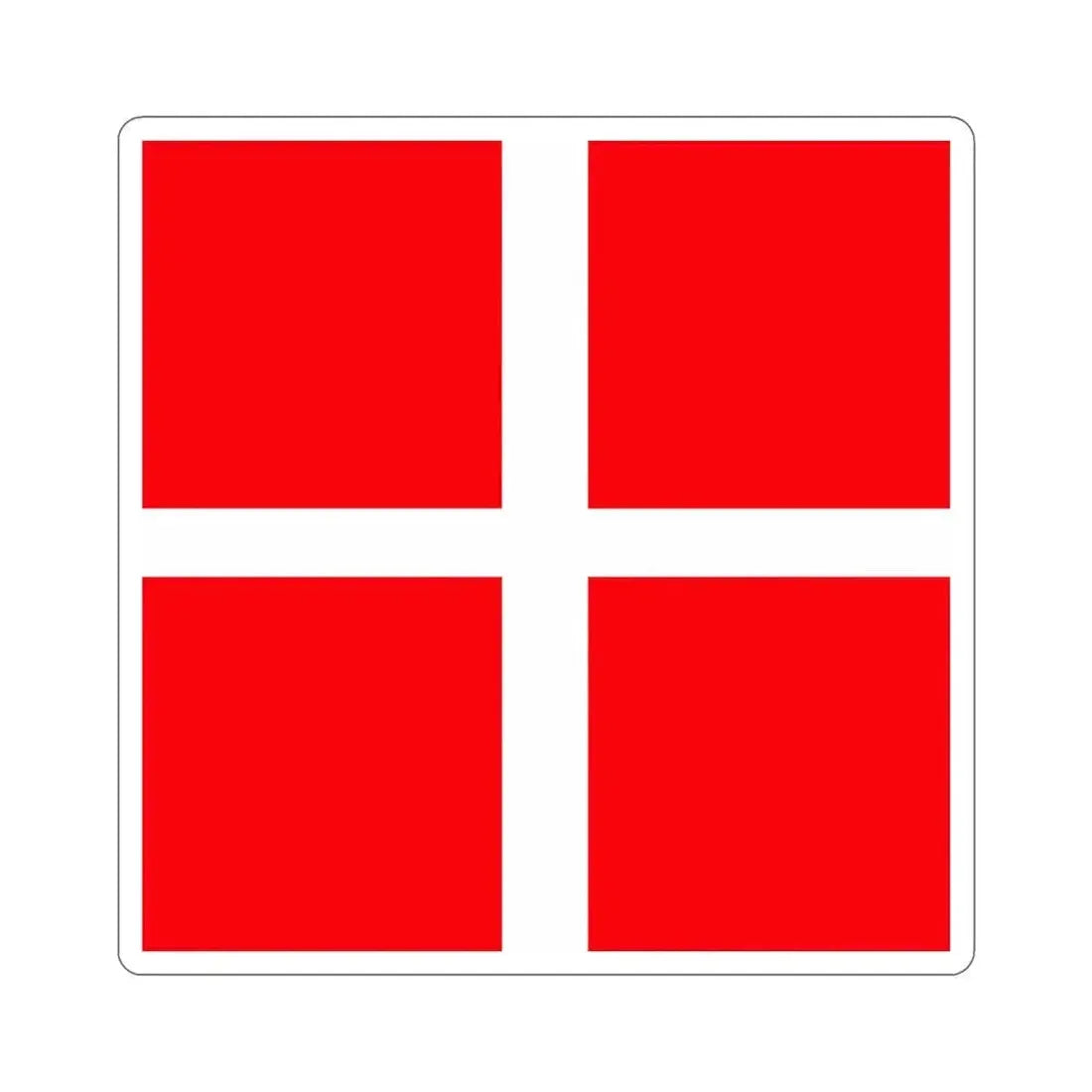 Flag of Mendrisio Switzerland STICKER Vinyl Die-Cut Decal 6 Inch - The Sticker Space