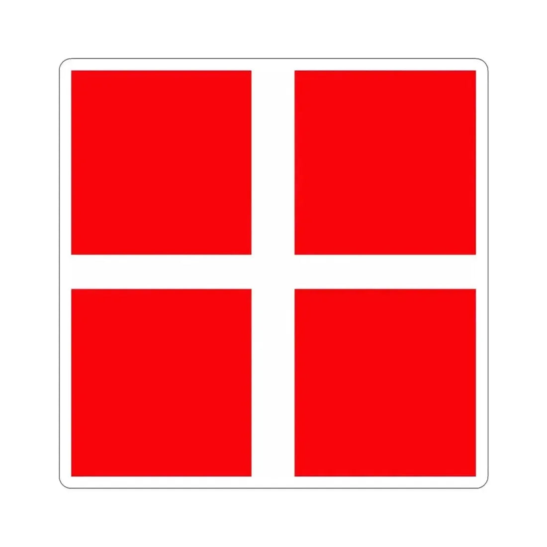 Flag of Mendrisio Switzerland STICKER Vinyl Die-Cut Decal - The Sticker Space