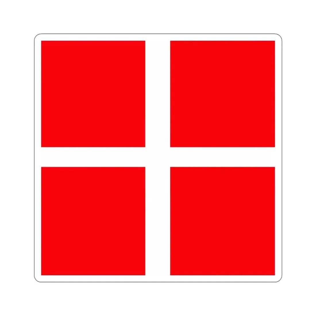 Flag of Mendrisio Switzerland STICKER Vinyl Die-Cut Decal - The Sticker Space