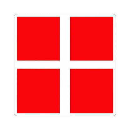 Flag of Mendrisio Switzerland STICKER Vinyl Die-Cut Decal - The Sticker Space