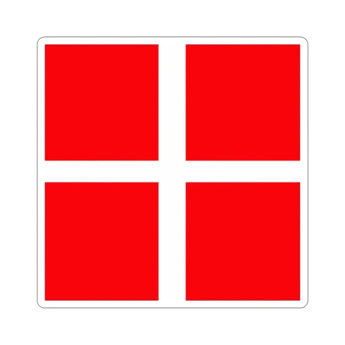 Flag of Mendrisio Switzerland STICKER Vinyl Die-Cut Decal - The Sticker Space