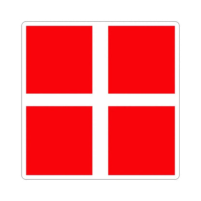 Flag of Mendrisio Switzerland STICKER Vinyl Die-Cut Decal - The Sticker Space