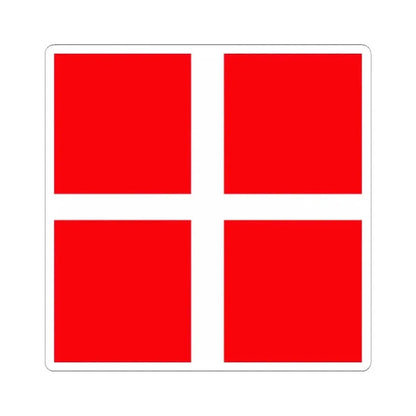 Flag of Mendrisio Switzerland - STICKER Vinyl Kiss-Cut Decal 2 Inch White - The Sticker Space