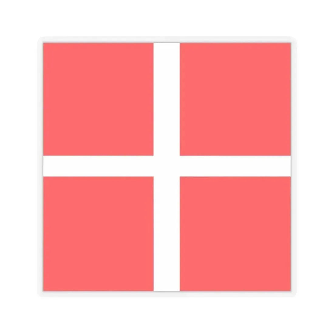 Flag of Mendrisio Switzerland - STICKER Vinyl Kiss-Cut Decal 4 Inch Transparent - The Sticker Space