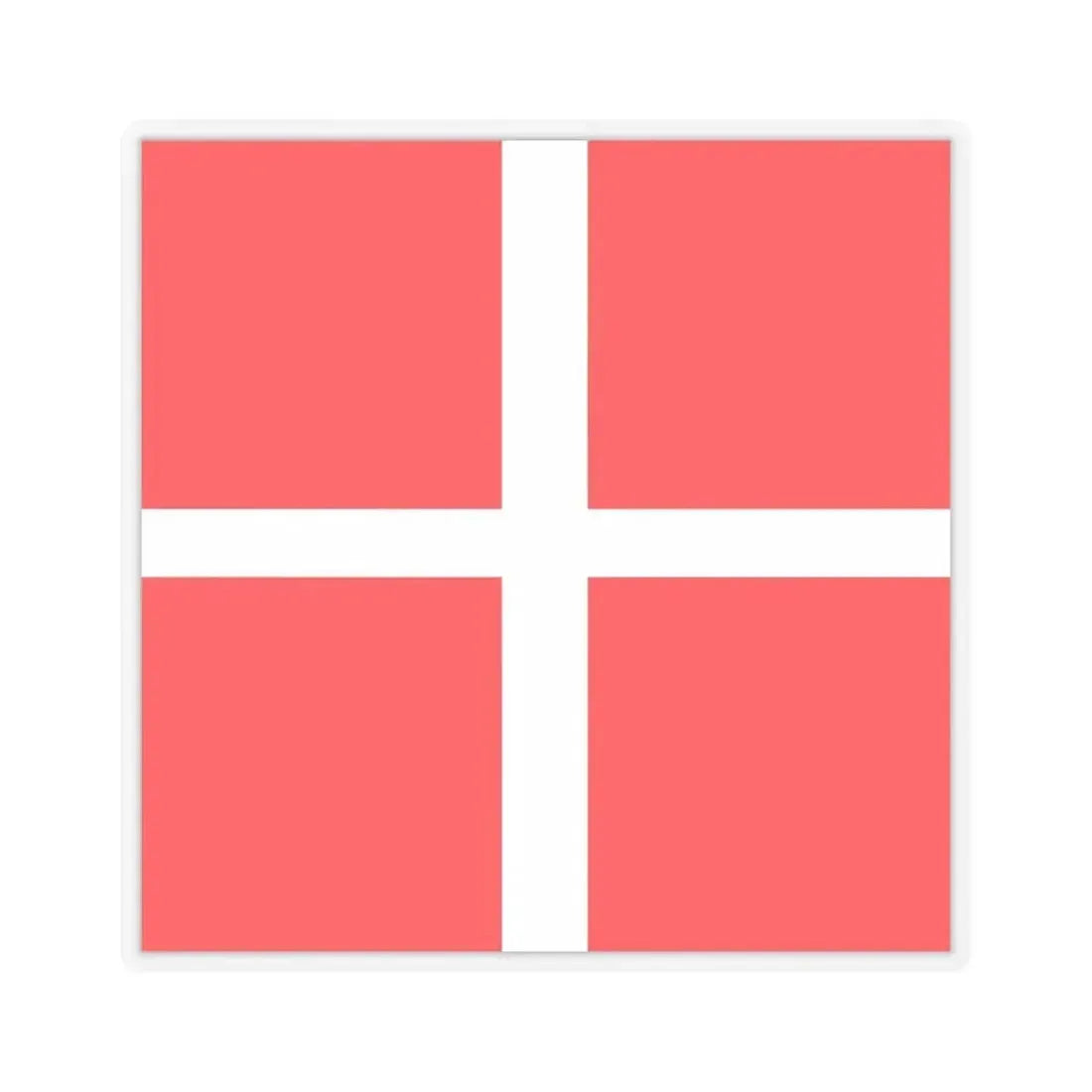 Flag of Mendrisio Switzerland - STICKER Vinyl Kiss-Cut Decal 6 Inch Transparent - The Sticker Space