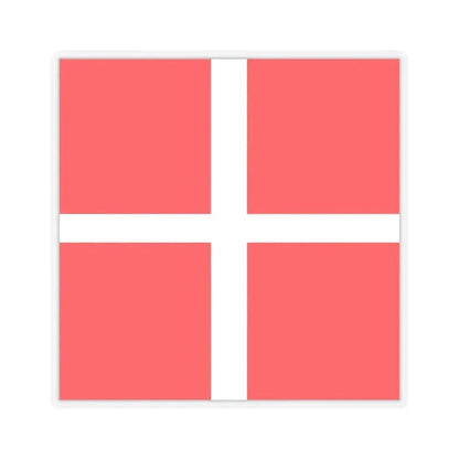 Flag of Mendrisio Switzerland - STICKER Vinyl Kiss-Cut Decal 6 Inch Transparent - The Sticker Space