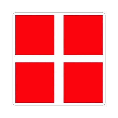 Flag of Mendrisio Switzerland - STICKER Vinyl Kiss-Cut Decal 6 Inch White - The Sticker Space