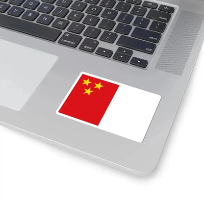 Flag of Menen (Belgium) STICKER Vinyl Kiss-Cut Decal - The Sticker Space