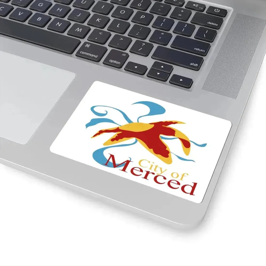 Flag of Merced California (United States) STICKER Vinyl Kiss-Cut Decal - The Sticker Space