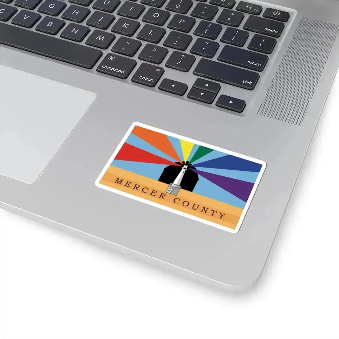 Flag of Mercer County Ohio (United States) STICKER Vinyl Kiss-Cut Decal - The Sticker Space