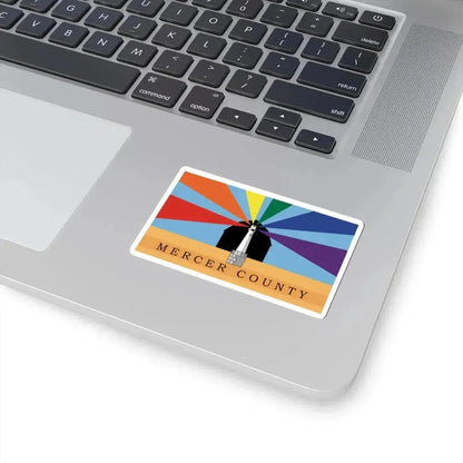 Flag of Mercer County Ohio (United States) STICKER Vinyl Kiss-Cut Decal - The Sticker Space
