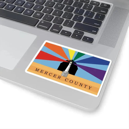 Flag of Mercer County Ohio (United States) STICKER Vinyl Kiss-Cut Decal - The Sticker Space