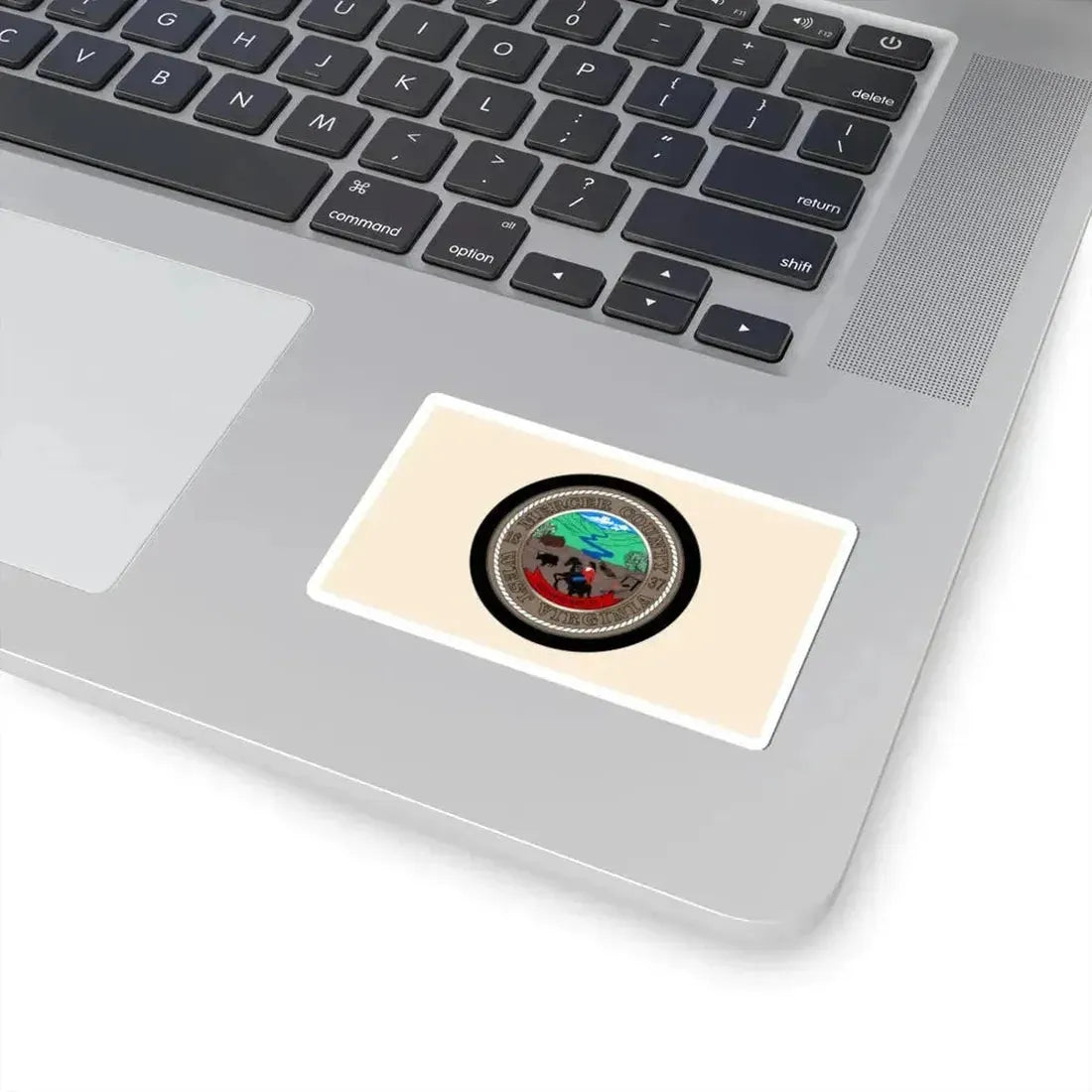 Flag of Mercer County West Virginia (United States) STICKER Vinyl Kiss-Cut Decal - The Sticker Space