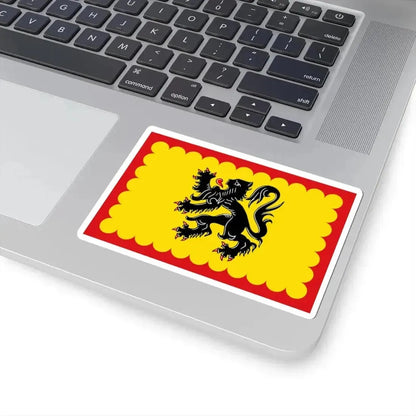 Flag of Merelbeke (Belgium) STICKER Vinyl Kiss-Cut Decal - The Sticker Space