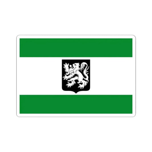 Flag of Merksplas (Belgium) STICKER Vinyl Kiss-Cut Decal 2 Inch White - The Sticker Space