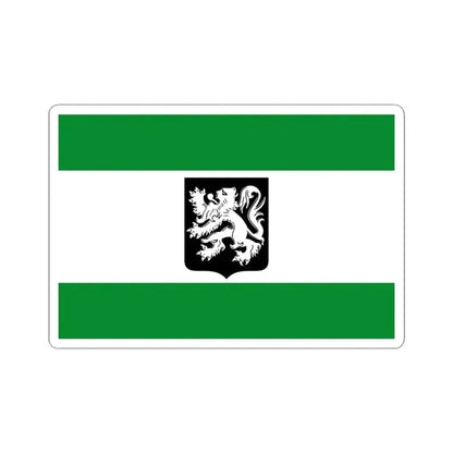 Flag of Merksplas (Belgium) STICKER Vinyl Kiss-Cut Decal 3 Inch White - The Sticker Space