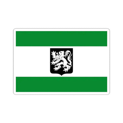 Flag of Merksplas (Belgium) STICKER Vinyl Kiss-Cut Decal 4 Inch White - The Sticker Space