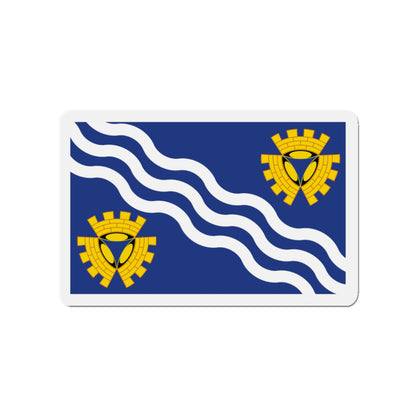 Flag of Merseyside UK - Die-Cut Magnet-3" x 3"-The Sticker Space