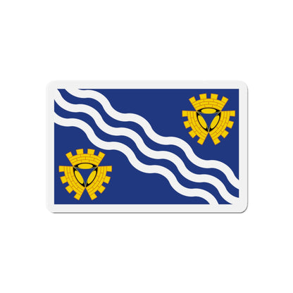 Flag of Merseyside UK - Die-Cut Magnet-6 × 6"-The Sticker Space