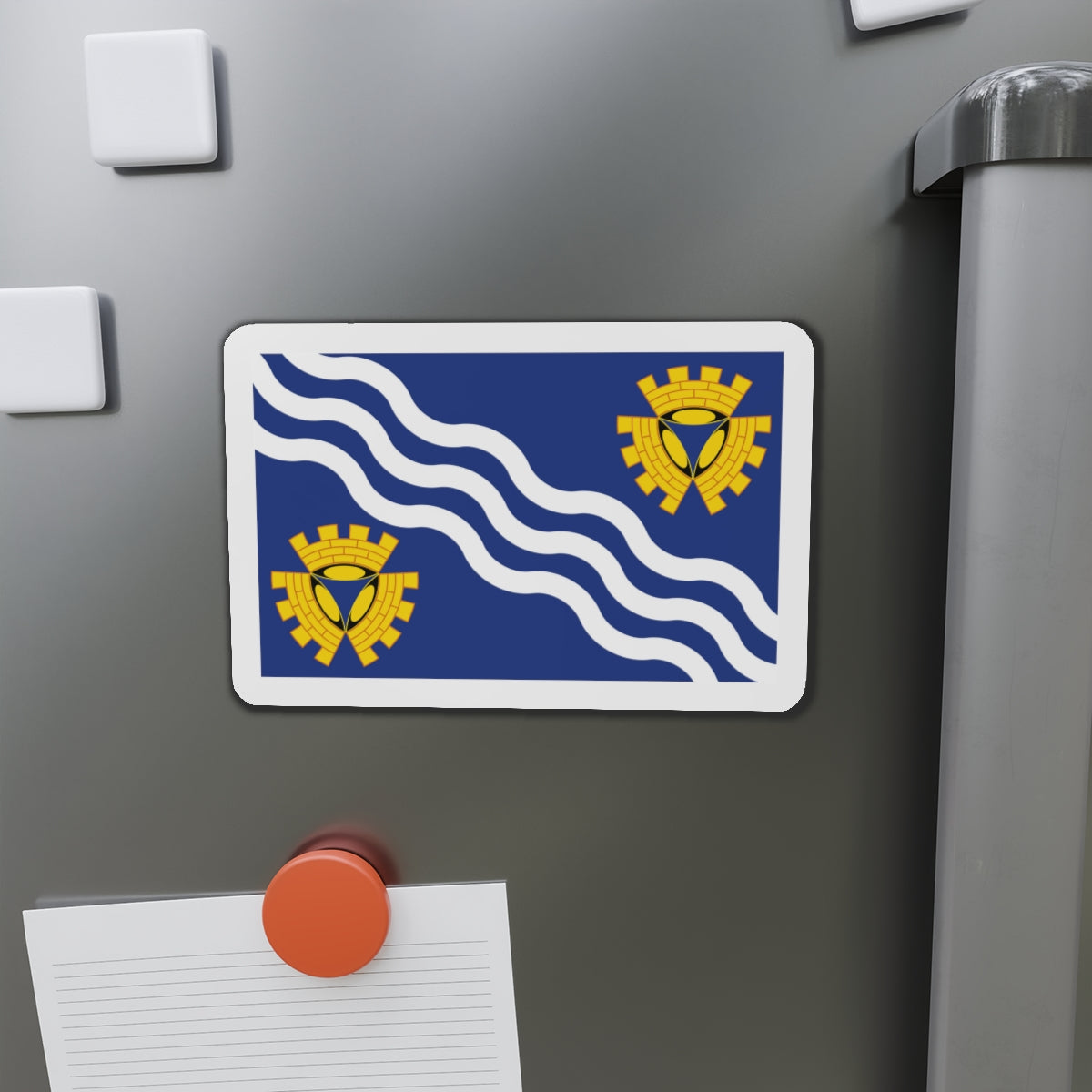 Flag of Merseyside UK - Die-Cut Magnet-The Sticker Space