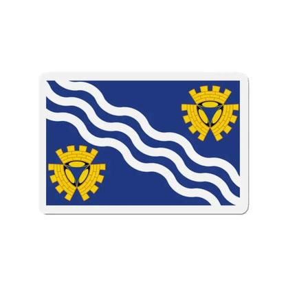 Flag of Merseyside UK - Refrigerator Magnet 2 Inch - The Sticker Space