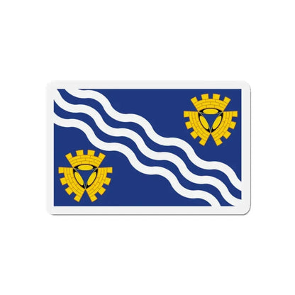Flag of Merseyside UK - Refrigerator Magnet 5 Inch - The Sticker Space