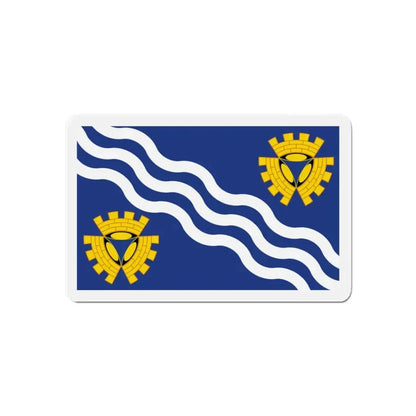 Flag of Merseyside UK - Refrigerator Magnet 6 Inch - The Sticker Space
