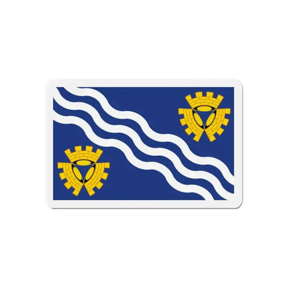 Flag of Merseyside UK - Refrigerator Magnet - The Sticker Space