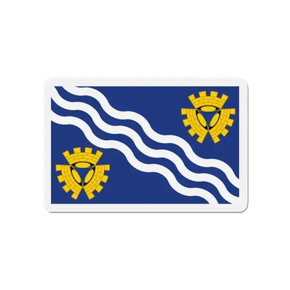 Flag of Merseyside UK - Refrigerator Magnet - The Sticker Space
