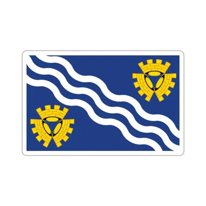Flag of Merseyside UK STICKER Vinyl Die-Cut Decal 2 Inch - The Sticker Space