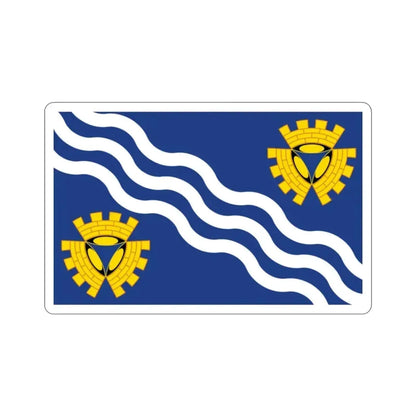 Flag of Merseyside UK STICKER Vinyl Die-Cut Decal - The Sticker Space