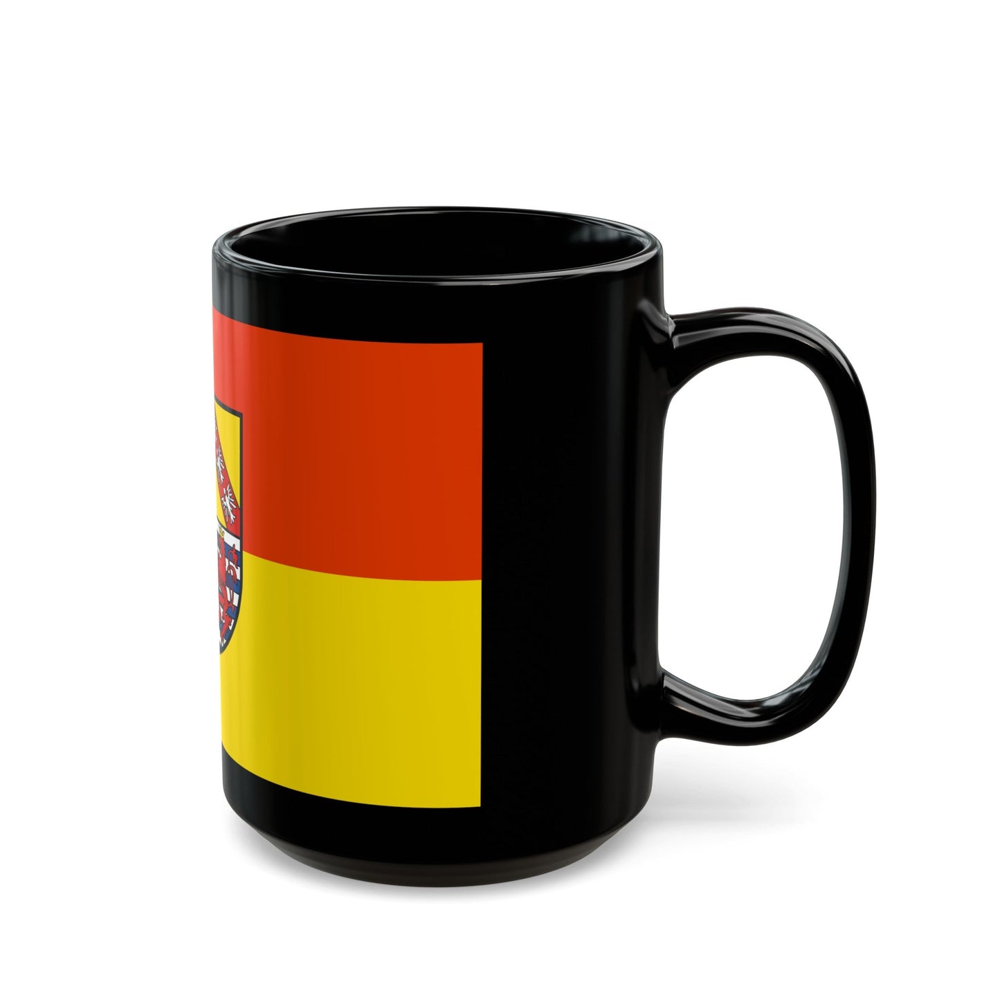 Flag of Merzig Wadern Germany - Black Coffee Mug-The Sticker Space