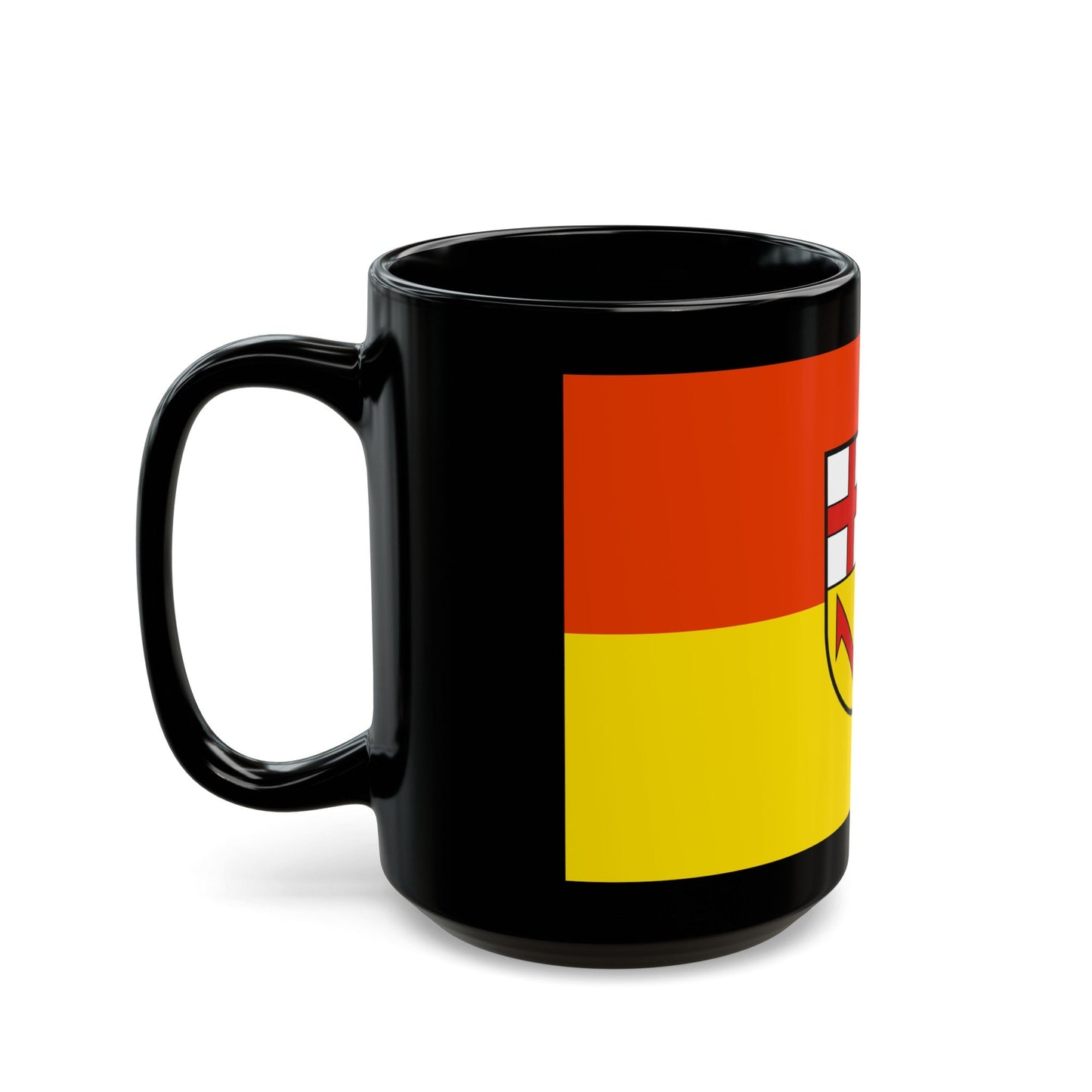 Flag of Merzig Wadern Germany - Black Coffee Mug-The Sticker Space