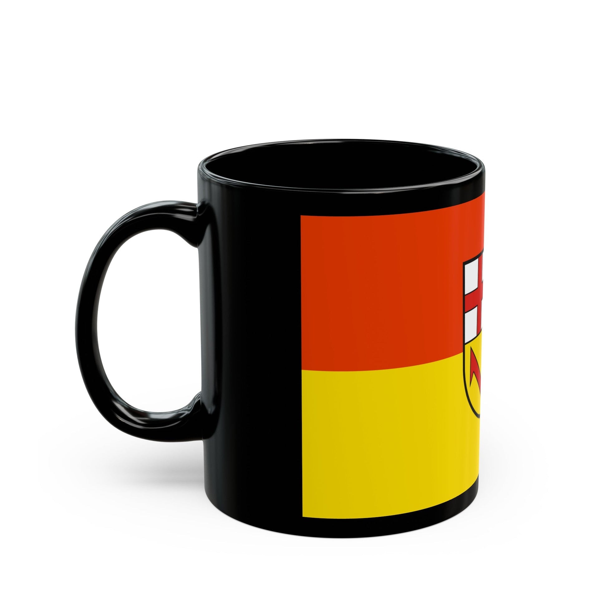 Flag of Merzig Wadern Germany - Black Coffee Mug-The Sticker Space