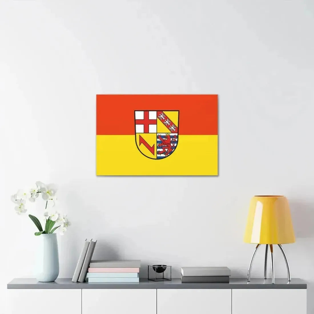 Flag of Merzig Wadern Germany - Canvas Wall Art - The Sticker Space