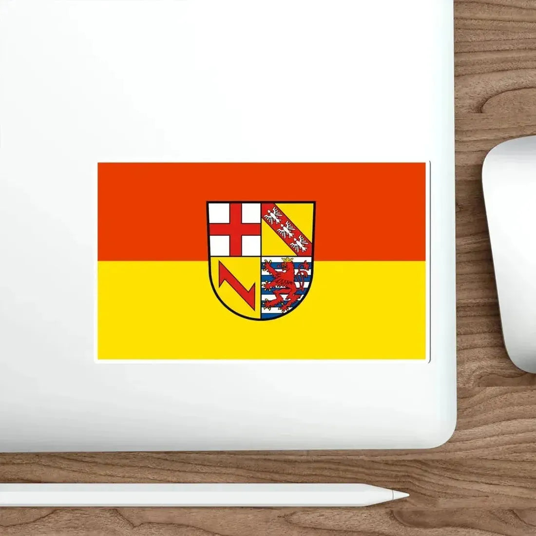 Flag of Merzig Wadern Germany STICKER Vinyl Die-Cut Decal - The Sticker Space