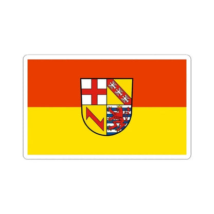 Flag of Merzig Wadern Germany - STICKER Vinyl Kiss-Cut Decal 4 Inch White - The Sticker Space
