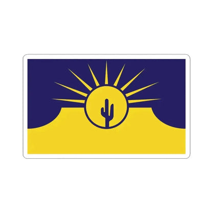Flag of Mesa Arizona (United States) STICKER Vinyl Kiss-Cut Decal 3 Inch White - The Sticker Space