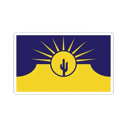 Flag of Mesa Arizona (United States) STICKER Vinyl Kiss-Cut Decal 6 Inch White - The Sticker Space